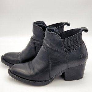 BORN Leather Ankle Boots